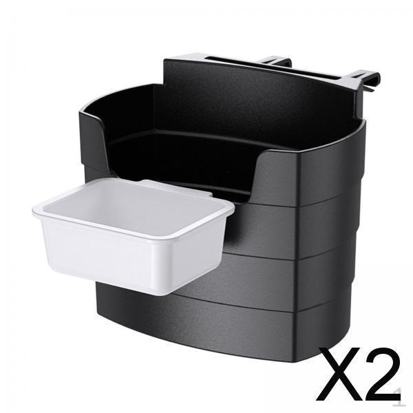 

2x Car Air Vent French Fry Holder, Organizer Pocket, Accessories Storage Box Sauce Rack for