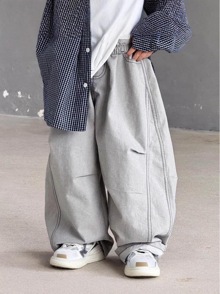 Children's Spring Loose Casual Solid Color Pants