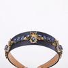 Color Crystal Bee Headband Fabric Wide Edge Headband Retro Rhinestone Hair Accessories