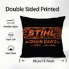 S-STIHLs Chainsaw Logger Pillow Case Sofa Decorative Home Double-sided Printing Short Plush Cushion Pillow Cover Holiday Gift