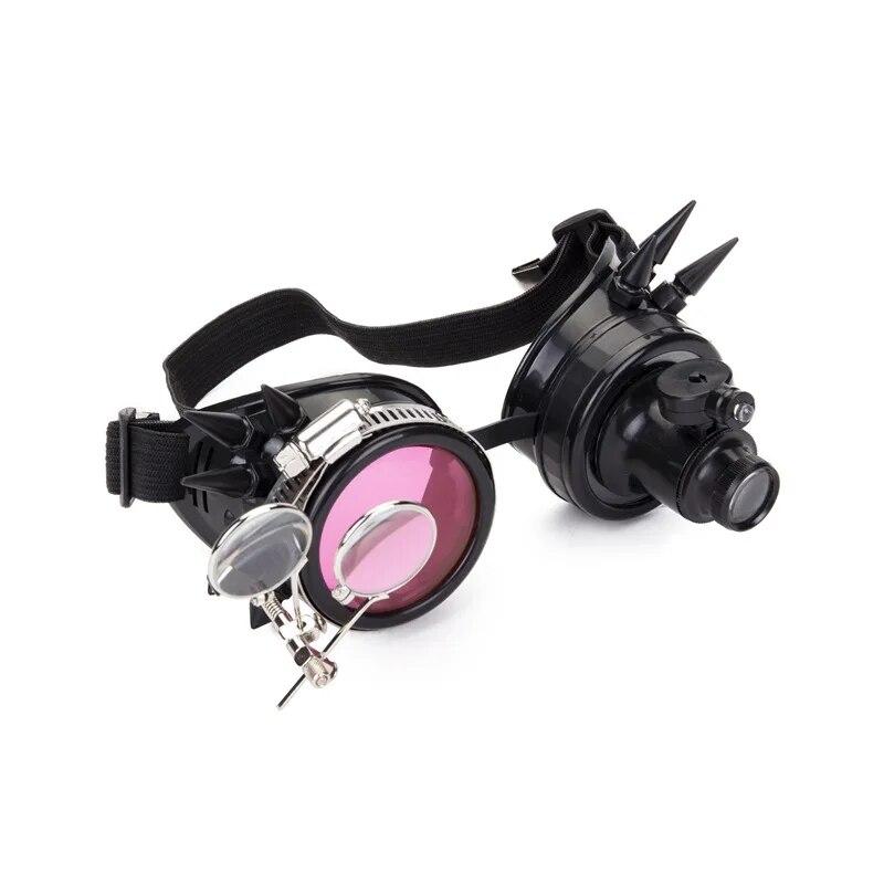 FLORATA Cosplay Vintage Niet Steampunk Schutzbrille Gläser Schweißen Gothic Freeshipping & Großhandel