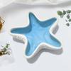 Ceramic Jewelry Storage Holder Multi-Purpose Decorative Ring Trinket Tray Cute Ocean Trinket Plate Watch Keys Candle Holders