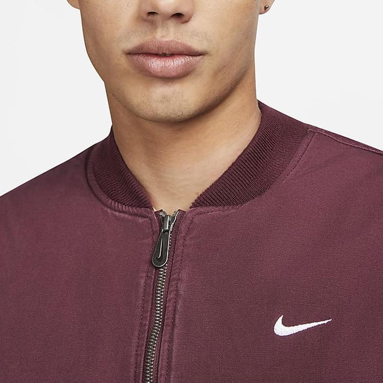 Nike Einfarbige, langärmlige Jacke mit Logo für Herren, Oberbekleidung, Rot, DX0681-681