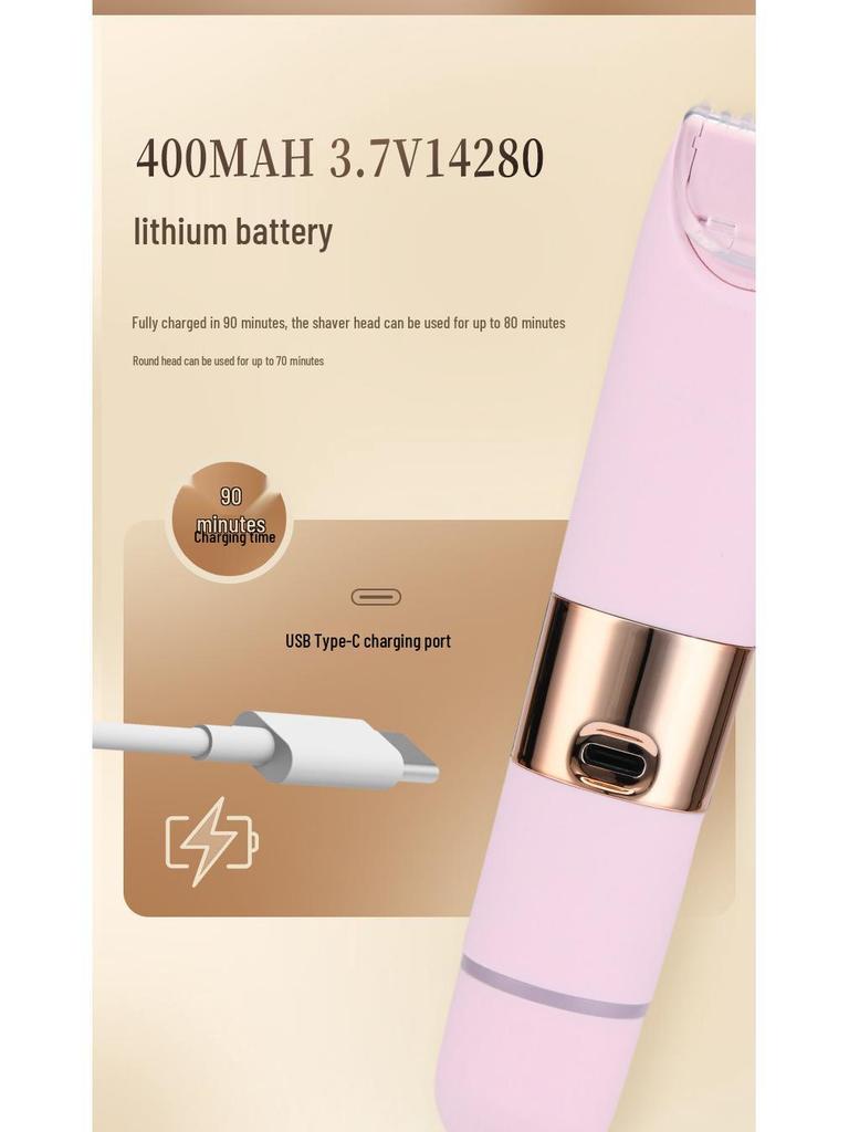 PRITECH Women's Electric Shaver: Dual-Head Body and Leg Hair Trimmer