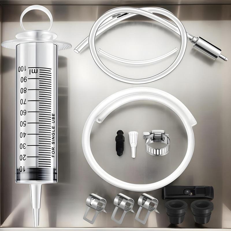 Motorcycle Disc Brake Hose Kit Air Bleeding Tool Hydraulic Fluid Brake Pump CalipersRepair Vacuum Injector Repair Tool