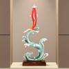 New Chinese Style Wealth Fish Brocade Lithium Fish Ornament Living Room Wine Cabinet Office Decoration Gifts