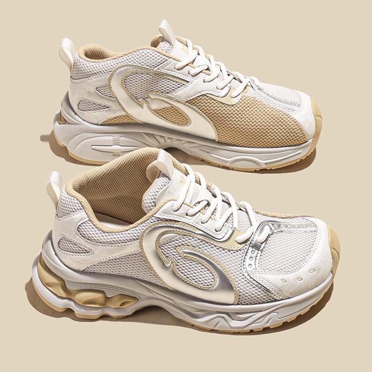 European station thick-soled heightened color matching dad shoes women's 2025 summer new sports and leisure outdoor running hiking shoes