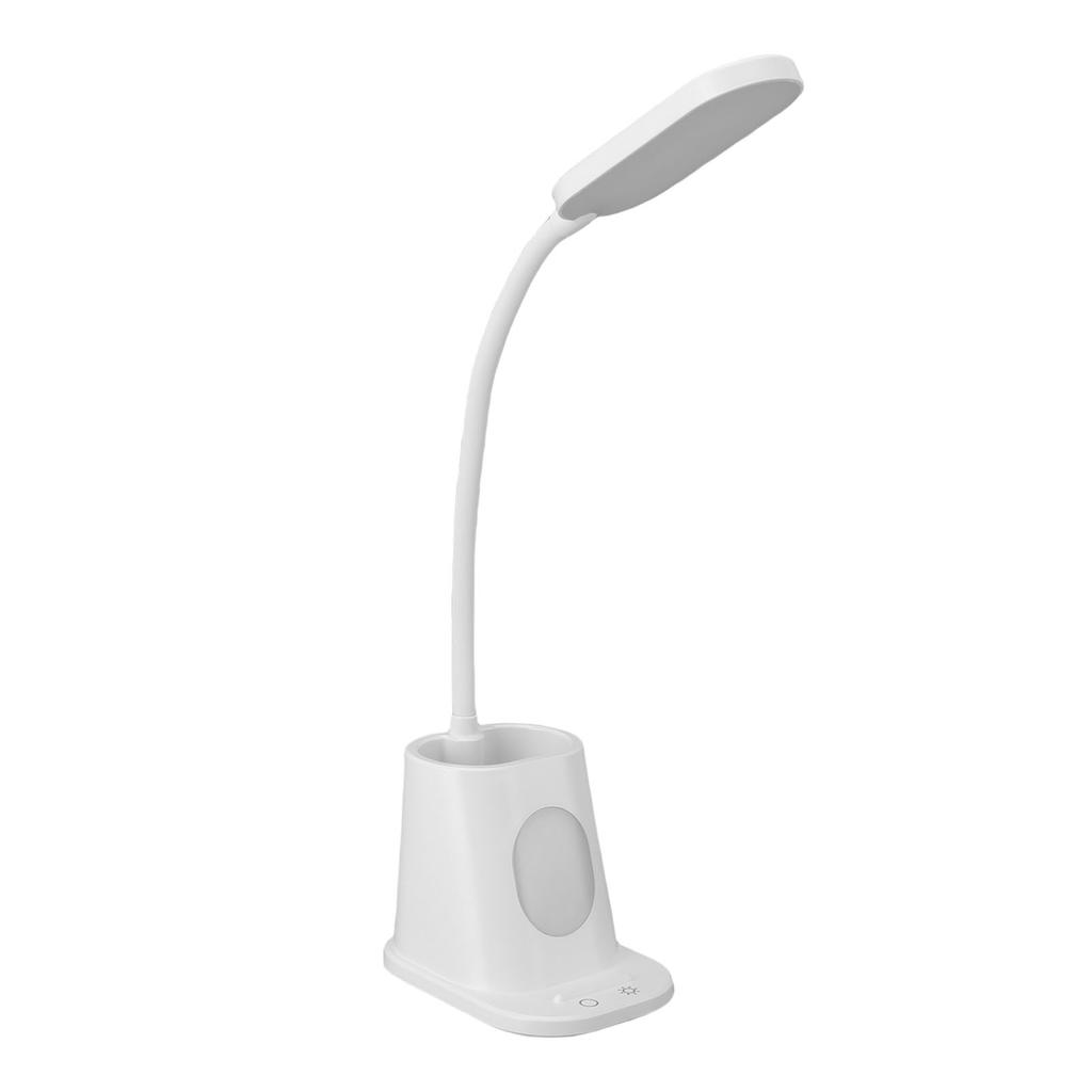 LED Desk Lamp Reading Light Study Table Light with Pen Holder Flexible Gooseneck 3 Color Modes for Bedside Office