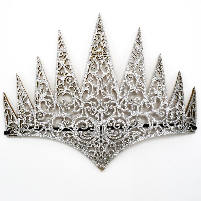 1 Pezzo di Tiara Vintage, Argento, Oro, Nero, Adatta per Feste sul Palco, Accessori per Costumi Cosplay, Costumi di Halloween,