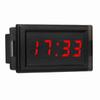  4.5-30V Waterproof Dustproof Car Auto Electronic Clock LED Digital Display (Red)