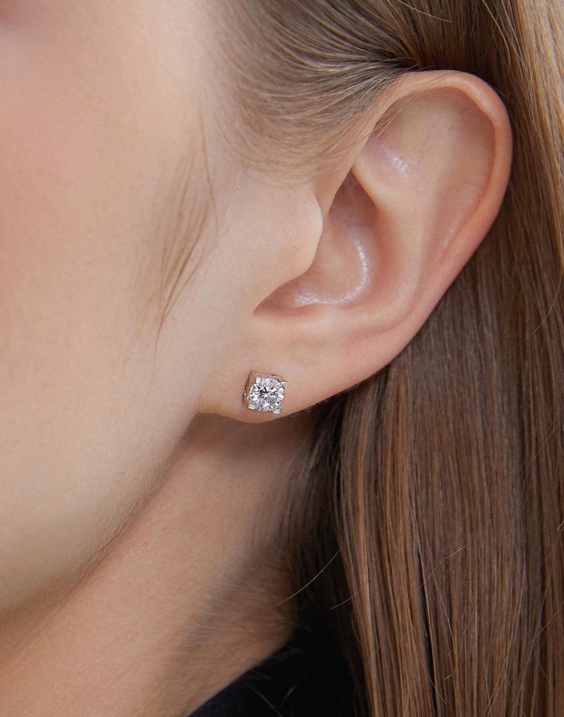 Hyeres Lor Essence Silver (W) H Moissanite Earrings 0.5Ct Hl4E5B453W9Xxx