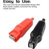10 PCS Insulated Alligator Clips Electric Test Clips Alligator Clamp for Car Auto Vehicle  Black Red