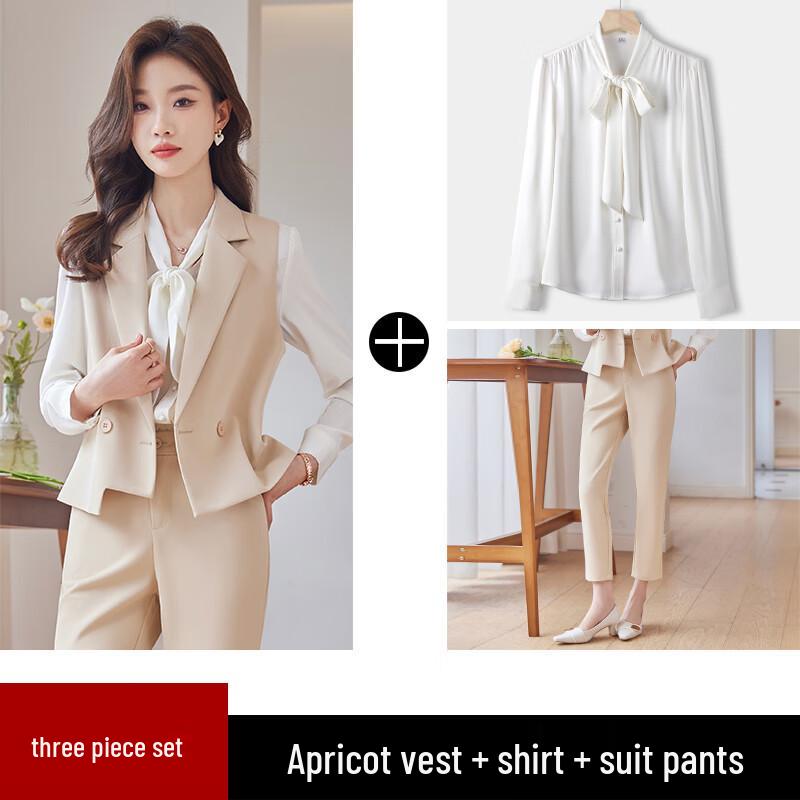 Elegantes 3-teiliges Business-Westen-Anzug für Damen