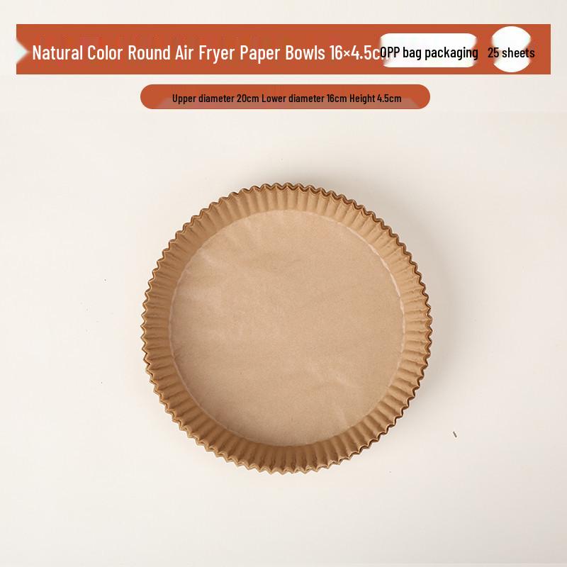 

Oil-Proof Air Fryer and Oven Paper Cups - Food Grade, Round Silicone Baking Pads