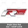 RUNTB1 VW 2026 Hot 3D Metal R Line Logo Rline Car Emblem Badge Sticker Trunk Decals For Volkswagen Polo Passat Sagitar Magotan Jetta Be