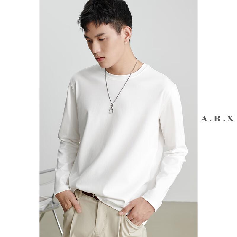 a.b.x Men s Mercerized Heavyweight Cotton Long Sleeve T-Shirt S