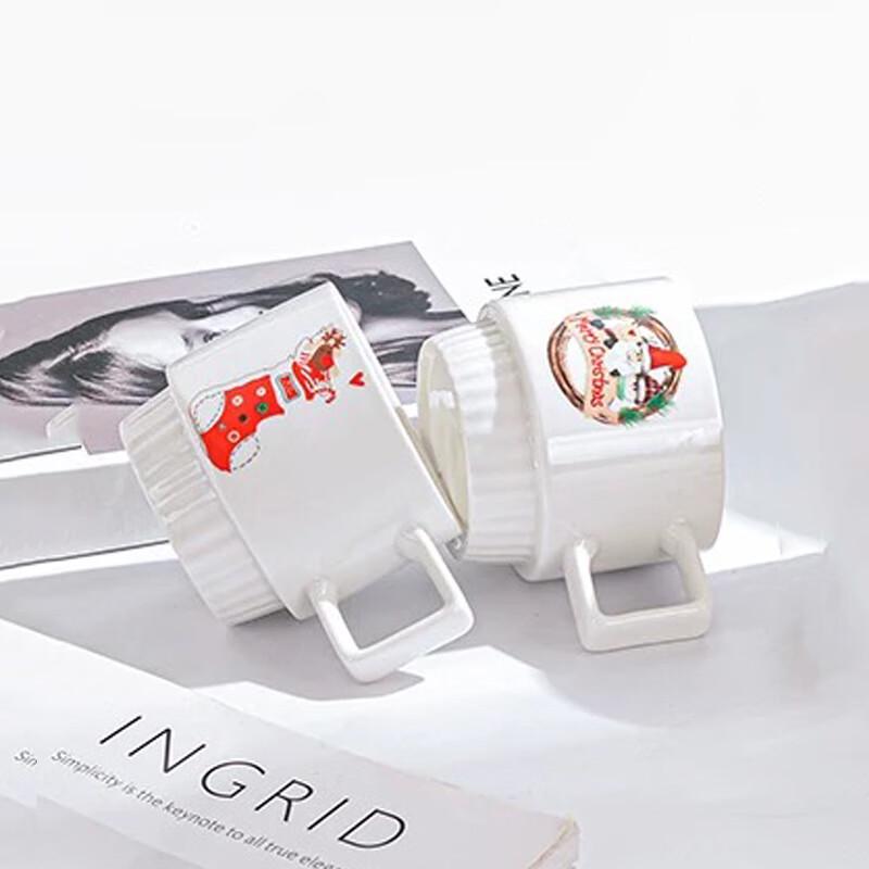 Christmas Ceramic Mug with Spoon