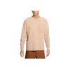 Nike Sportswear Premium Logo Embroidered Crew Neck Casual Long Sleeve T-Shirt Men Tops Light-Khaki FZ6563-200
