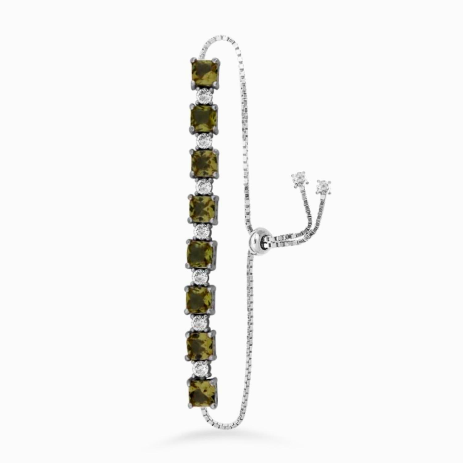 

925 Sterling Silver Zultanite Stone Waterway Adjustable Bracelets