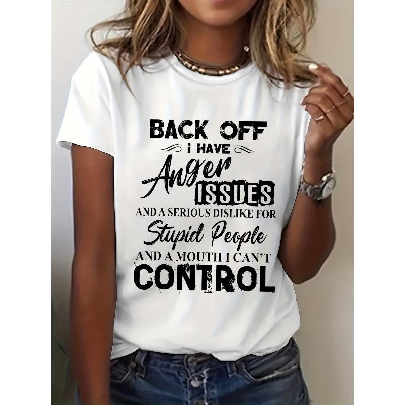 

Women s Short Sleeve Crew Neck, Casual Tee for Summer & Spring, Relaxed Weekend Style, Expressive Fashion, Stretchy Material, Trendy Apparel, Women S белый