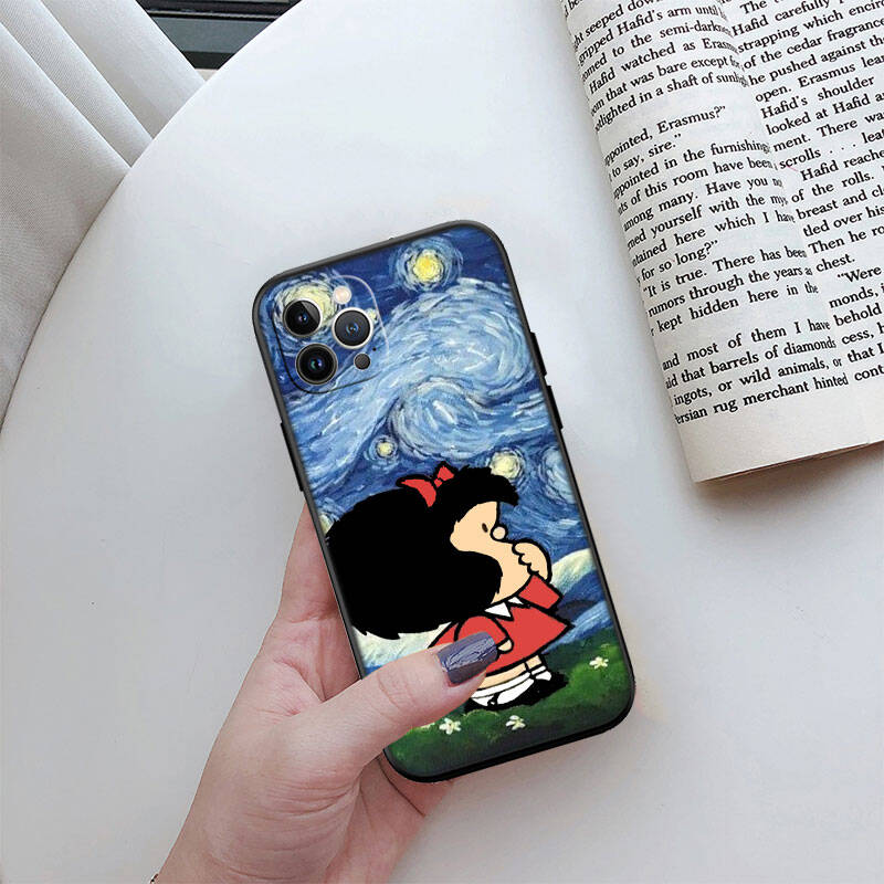 MH88 Mafalda Phone Shell for Samsung S20 S21 S22 S23 S24 FE Ultra Plus Lite S21S A55 A07 A17 F06 F16 M06 M16 M56 A36 A37 A57