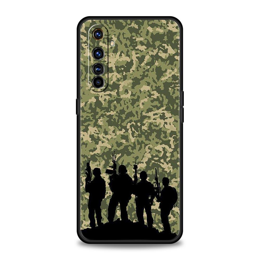 Custodia Militare Camouflage Camo per Realme 12 11 10 9 8 5G 7 6 GT5 GT3 GT2 Pro C21 C25 C35 Per Realme GT Neo 2 3 3T 5 Cover