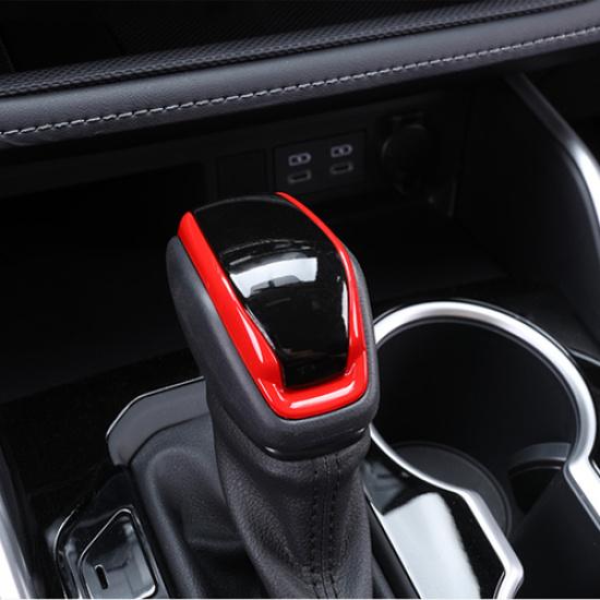 Gear Shift Knob Cover Trim Red& Black For Toyota Grand Highlander RAV4 Venza