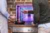 GLASS PROTECTIVE PLATE FOR STOVE 80x52 PIECE