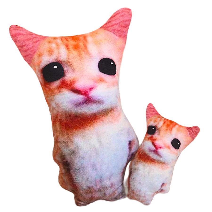 Cuscino Peluche Gatto Carino 2040Cm Peluche Animale Cartone Animato Emozione Infastidita Cuscino Abbracciabile Decorazione Casa Regalo