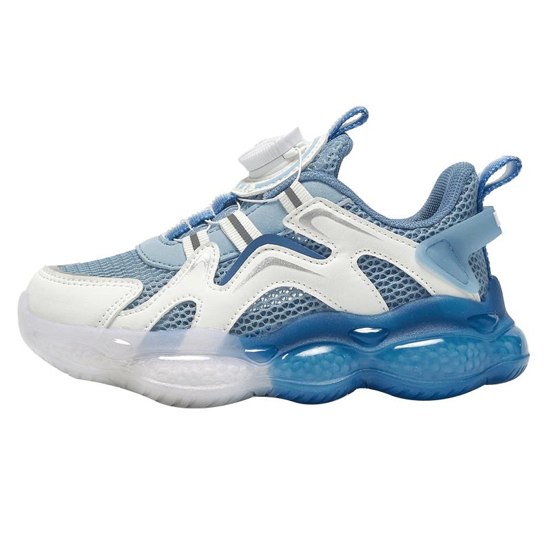 MQD Color Blocking Rotary Knob Versatile Fashion Mesh Sports Shoes for Girls