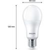 Pack de 3 ampoules LED - PHILIPS - E27 - 100W - Blanc chaud