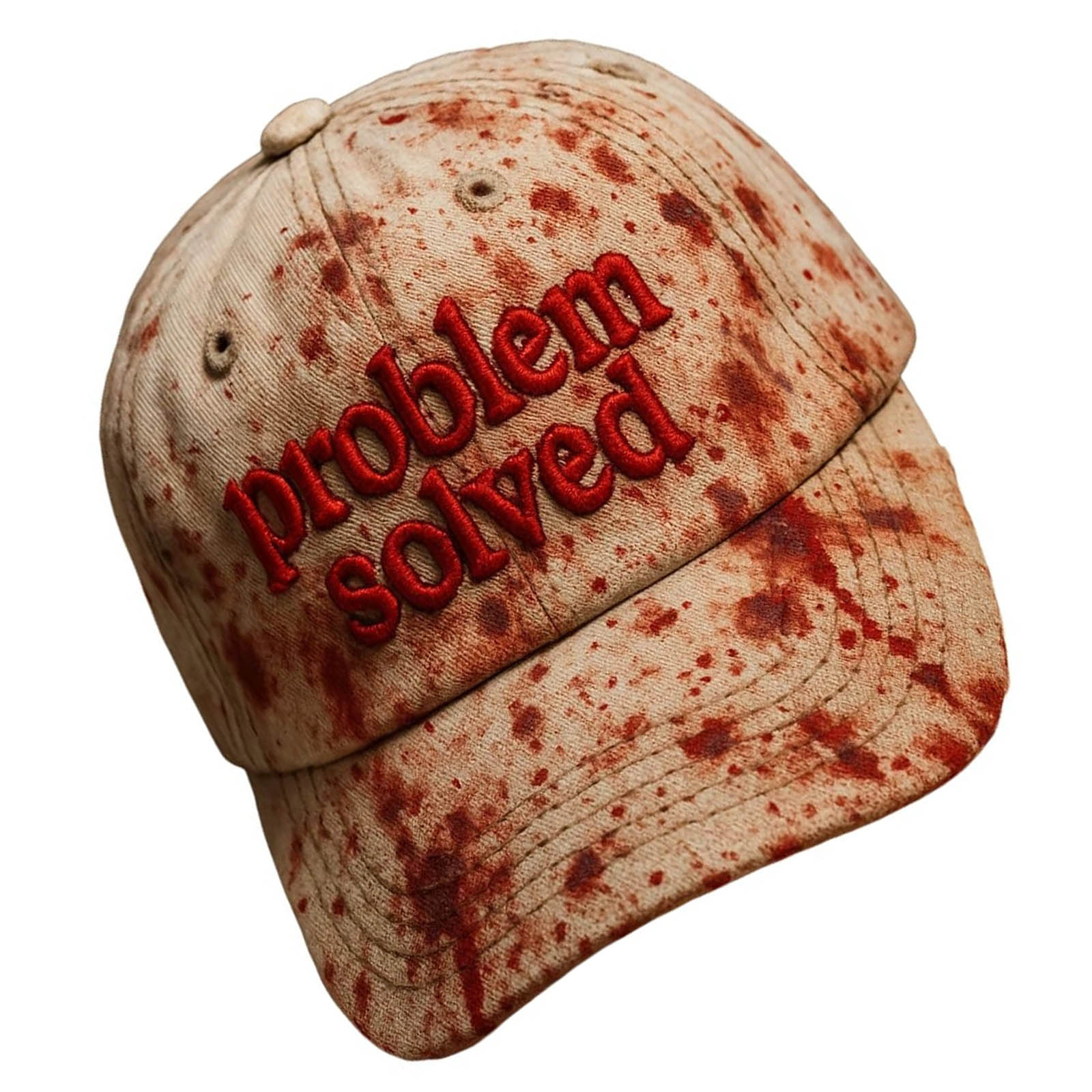 

Blood Splatter Print Baseball Hat Lightweight Polyester Fabric Adjustable Strap For Outdoor Sports Halloween Party 1