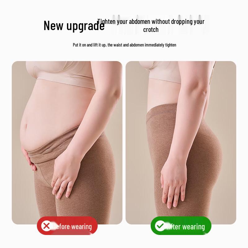 LANGSHA Women's Plus Size Wool Silk Blend Thermal Leggings