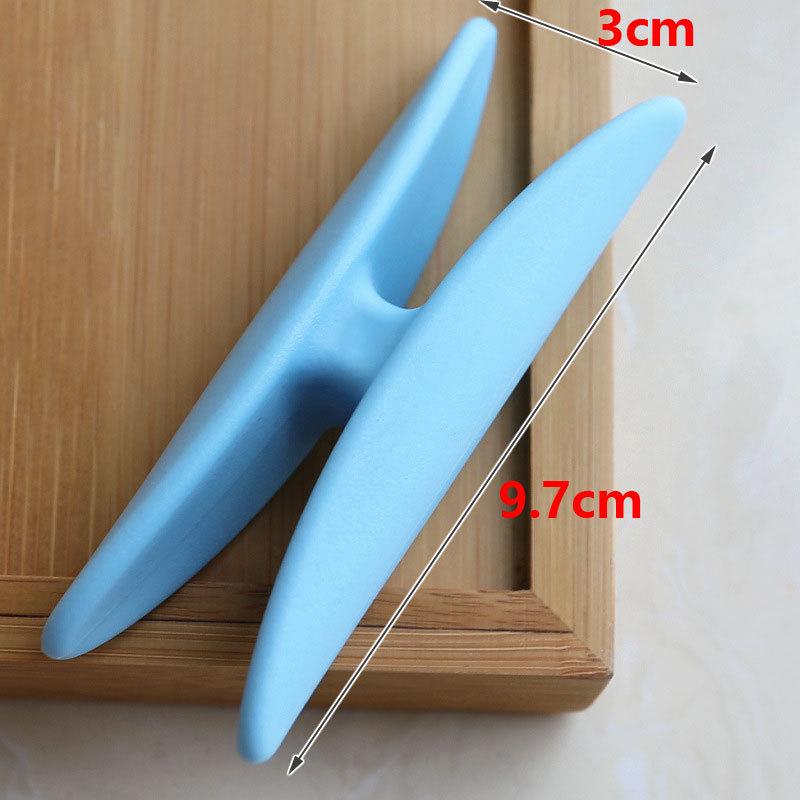 Portable Vegetable Carrier with Anti-Choking Handle for Shopping Bags небесно-голубой