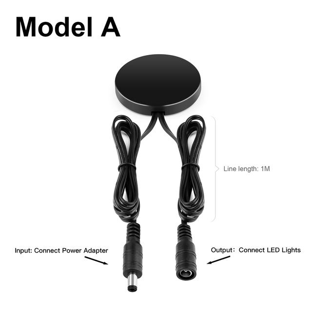 DC12V 5A Behind Wood Wireless Human Sensor Switch DIY Wine Cabinet Closet Mirror LED Night Light For Bathroom Kitchen Washroom