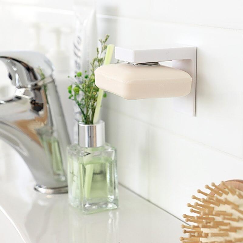 Bathroom interior design, non-porous magnetic soap holder stand