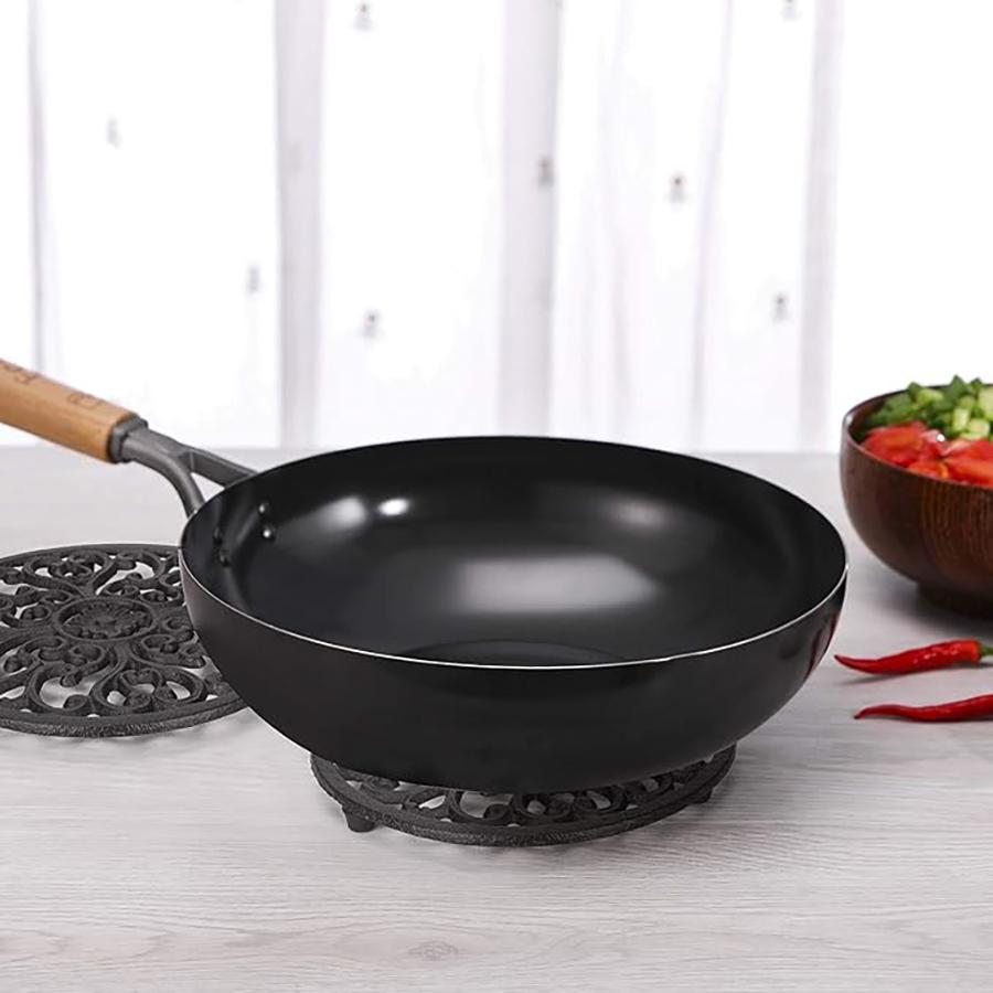 Cast Iron Trivet Heavy Duty Metal Trivets for Hot Pots and Pans 7.7 inch Round Metal Trivet Rustproof Pot Stands Holders