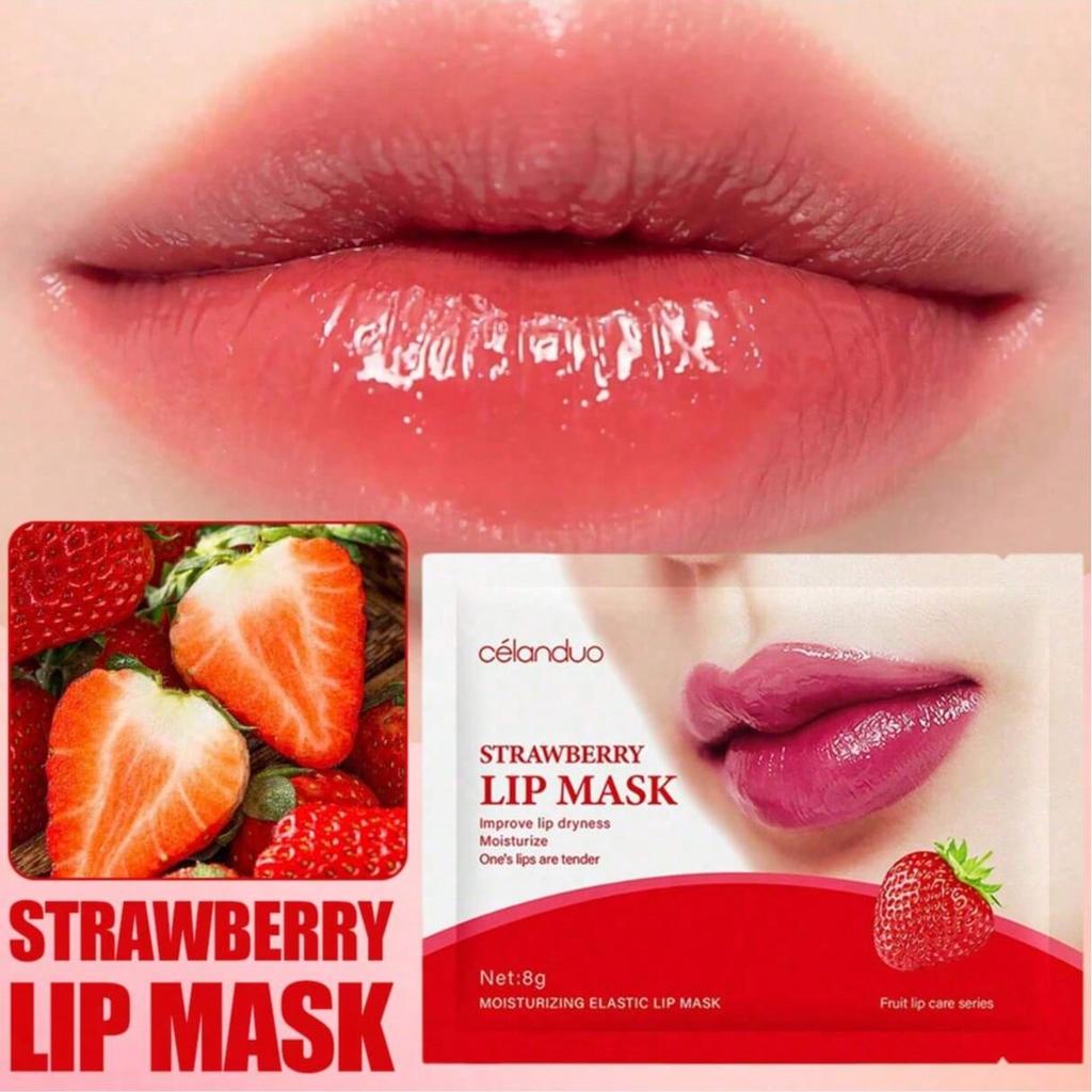 1/10/15PCS Strawberry Lip Mask, Lip Care, Moisturizing And Hydrating, Improve Lip Dryness, Skin Care