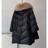Winter Parka High-end Thick Warm Down Cotton Jacket Women Fashion Long Sleeve Padded Clothes Female Loose Overcoat