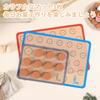 SUPER KITCHEN Macaron Cookie Sheet Cooking Mats, Set of 3, Food-Grade Silicone Baking Mats for Bread, Cookies, and Pizza, Oven and Microwave Safe, Hea