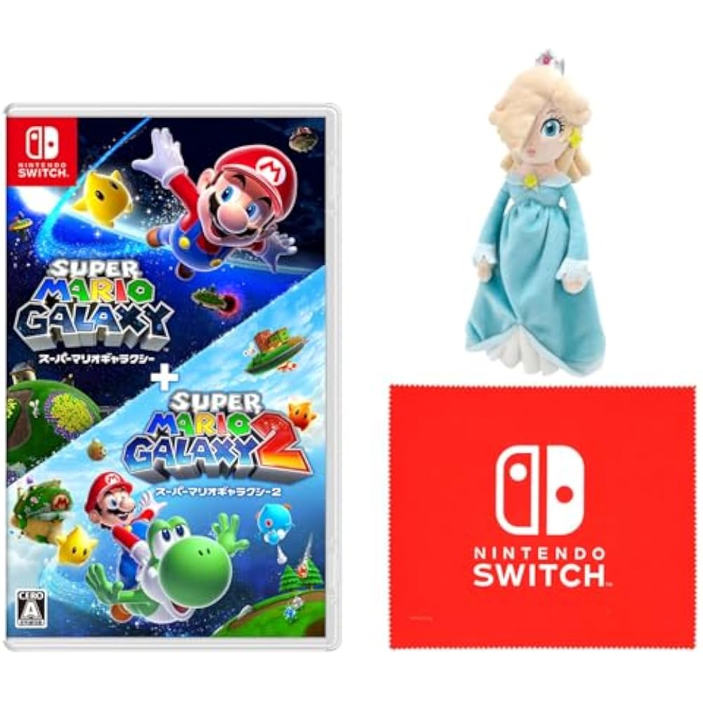 Super Mario Galaxy+ Super Mario Galaxy 2 -Switch+ Rosetta (S) Plush Toy Set & [Amazon.co.jp Exclu...