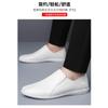 Men S Breathable Slip On Driver Shoes Soft Sole Business Casual Loafers Black