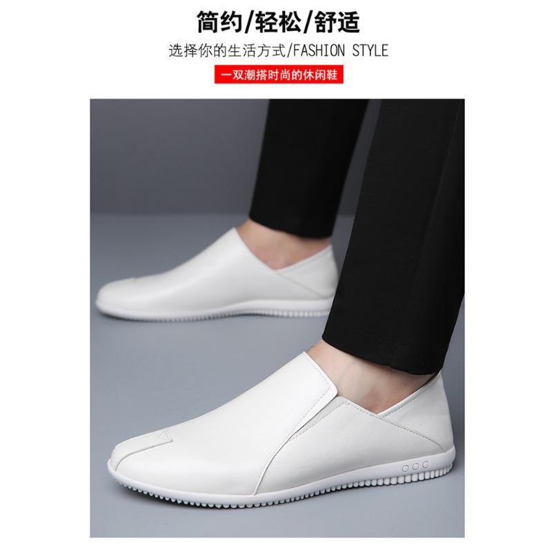 Men S Breathable Slip On Driver Shoes Soft Sole Business Casual Loafers Black