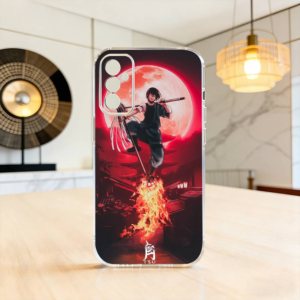 Benimaru Shinmon Fire Force Logo  Phone Case Transparent Silicone Soft For SamsungA10,12,20,21S,30,31,40,50,51,52,70,71