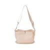 [Breath TOPKAPI] Waterproof Nylon Leather Combination 3-chamber Shoulder Bag (pale Pink)