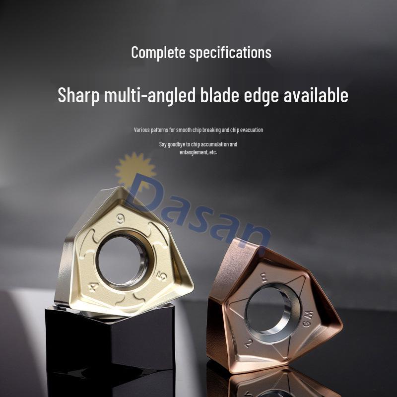 90° Double-Sided Hexagonal WNMU080608 Cutting Inserts for Cross-Border Fast Feed Milling Cutter