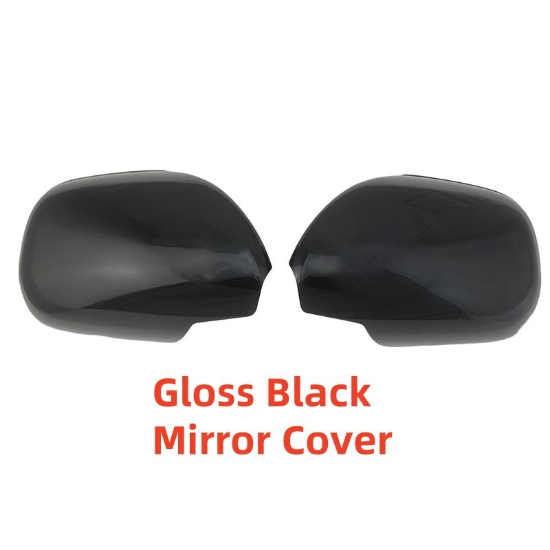 Car Decoration Door Mirror Cover For Toyota Hilux Surf 4Runner 2003-2009 Car Rearview Accessories Carbon Fiber Chrome Silver