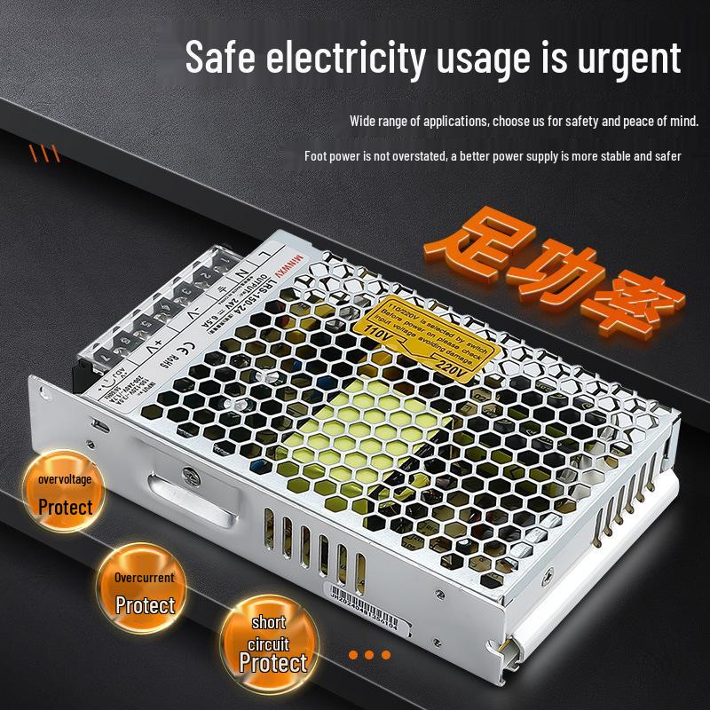 Ultra-thin LRS-150W Switching Power Supply, 12V/24V Industrial Monitoring Transformer