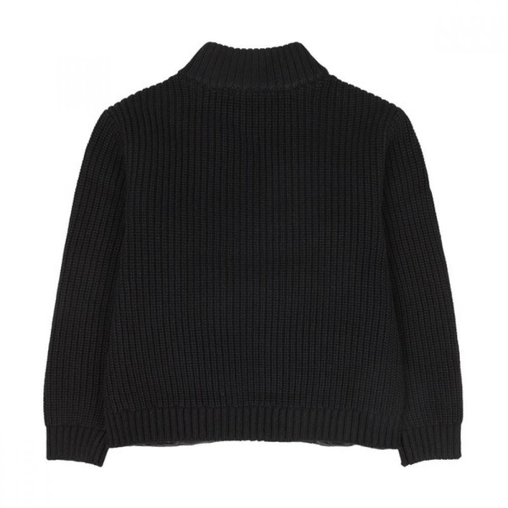 [hedges Kids] Knit Color Duck Down Padding Black  Huw11jp01m Bk 