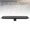 Invisible Shower Drain Rectangle Floor Drain Large Capacity Linear Floor Drain  Laundry Room